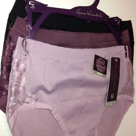 Last Set~ NWT GLORIA VANDERBILT☆Sexy Ladies Seamless Lacey Shaping Brief Panty - Picture 12 of 15